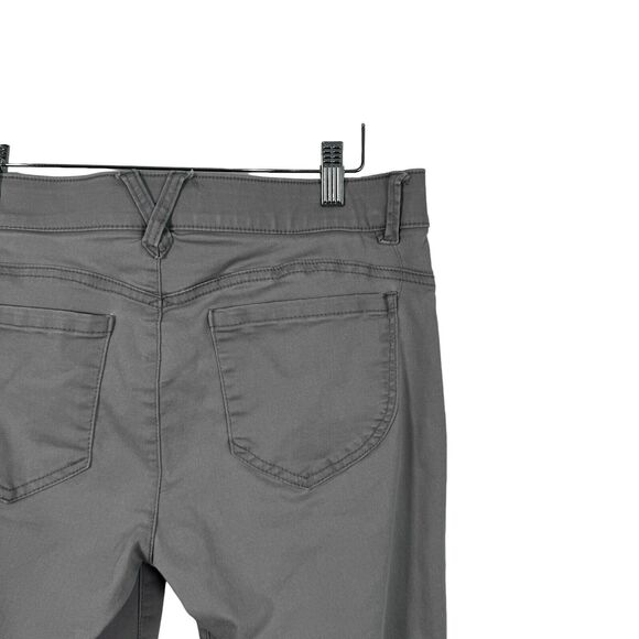 Democracy "Ab" Technology Grey Skinny Pants Cropped Mid Rise Work Office Women 8 - Picture 6 of 8